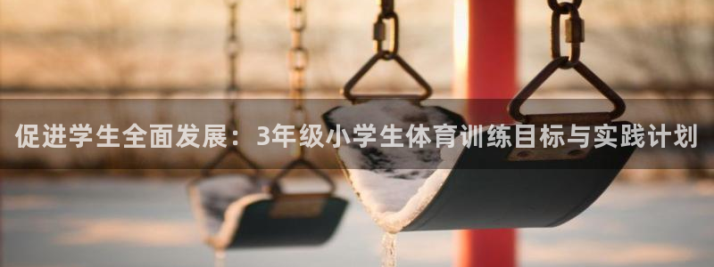 促进学生全面发展：3年级小学生体育训练目标与实践计划